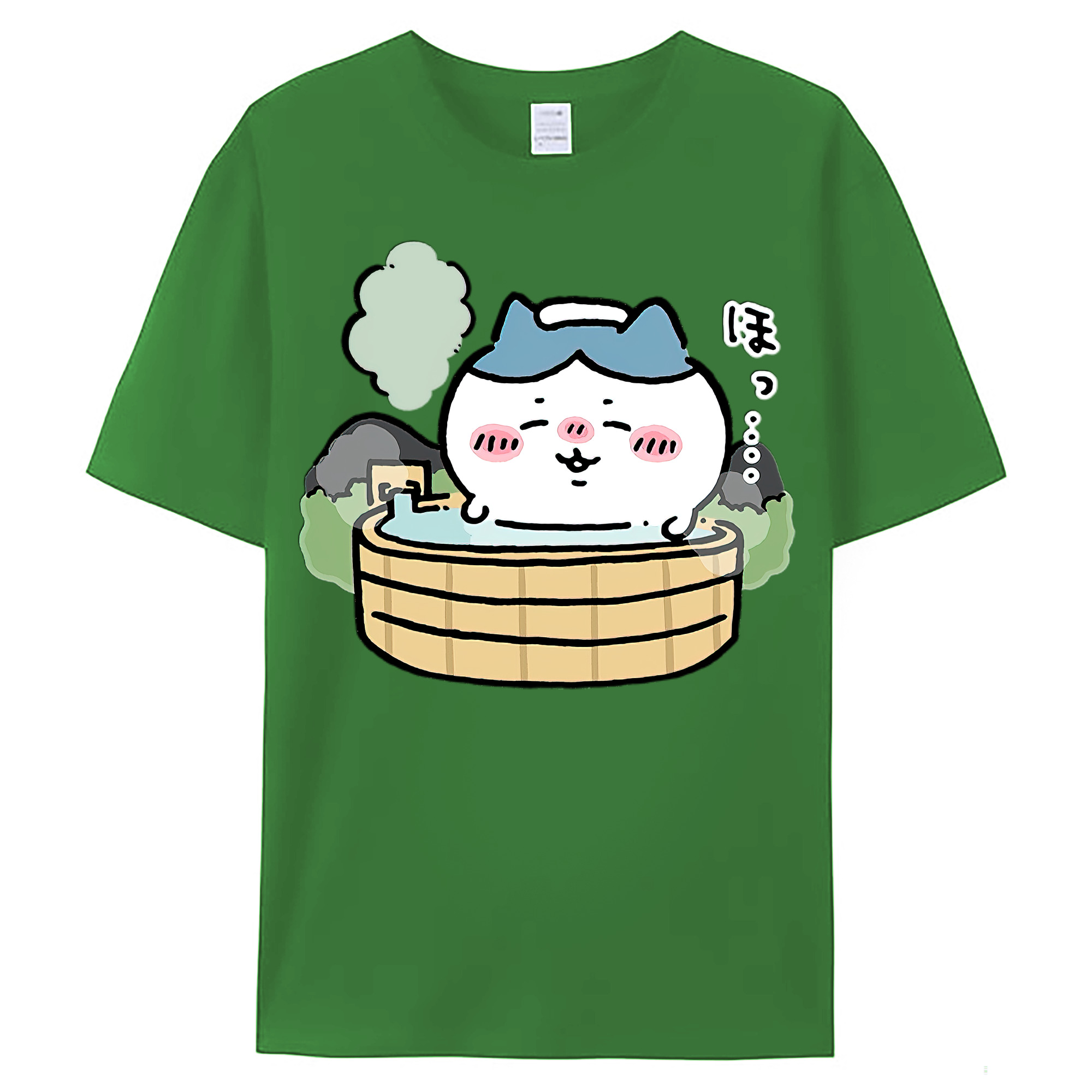 （画像用） ちいかわ ハチワレ Chii-kawa hachiware レディースカジュアルプリントTシャツ（綿100％）